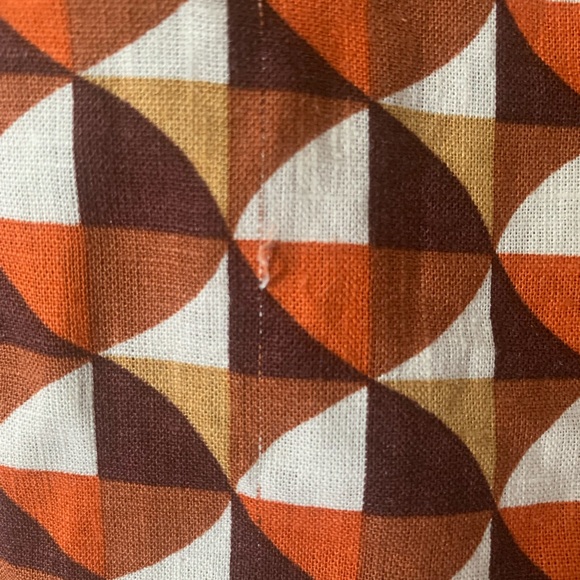 NWT Forever 21 Brown and Orange Geometric Tank Top - Picture 2 of 5